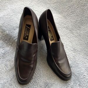 Candid statements, low healed loafer